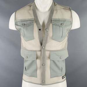 U.P.W.W. Grey Orange Mesh Polyurethane Utility Vest